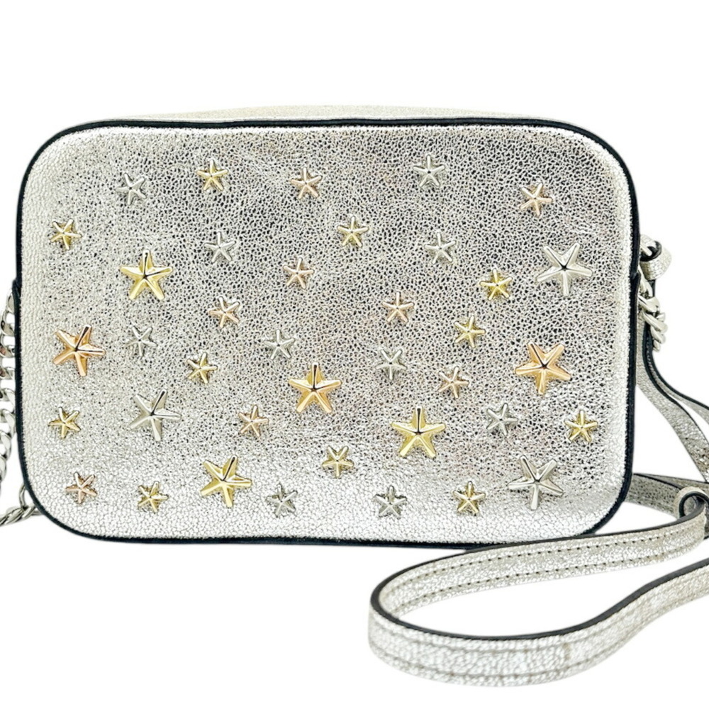 JIMMY CHOO Silver Leather Shoulder Bag - Picture 2 of 12